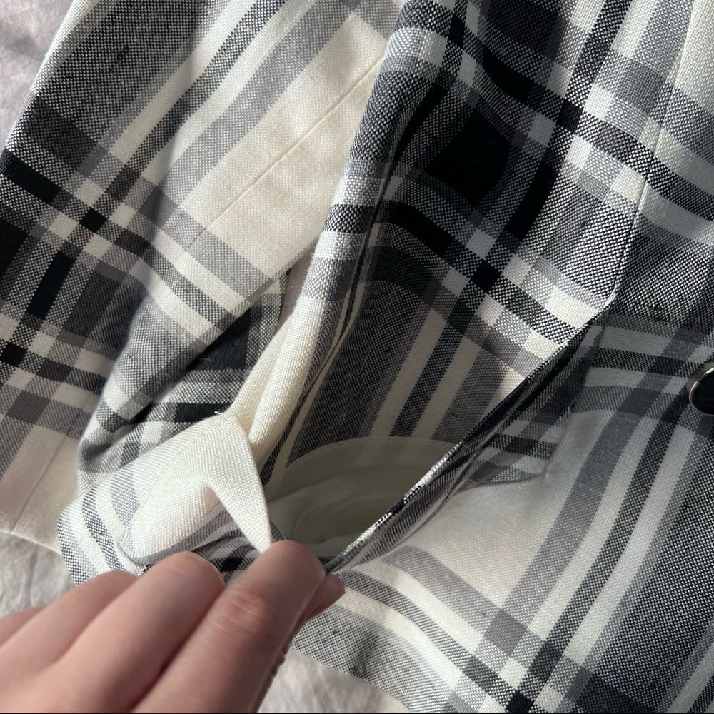 Zara plaid tartan double breasted jacket - Picture 12 of 16